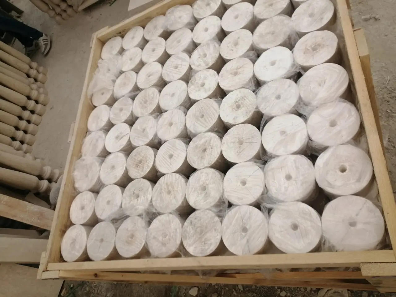 Wooden Box for Columns